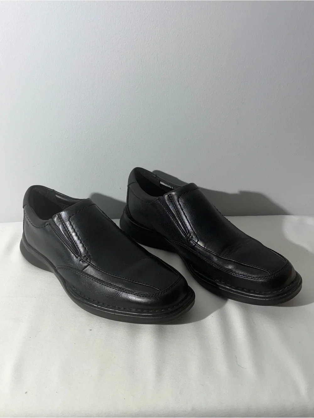 Clarks Collection Ortholite black leather Shoes   Size men's size 8M